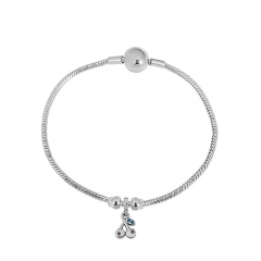 Stainless steel jewelry charms bracelet for women