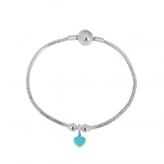 Stainless steel jewelry charms bracelet for women