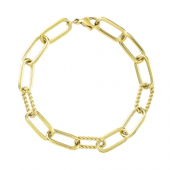 Stainless steel jewelry charms bracelet for women