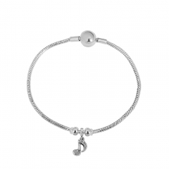 Stainless steel jewelry charms bracelet for women