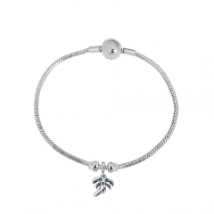Stainless steel jewelry charms bracelet for women