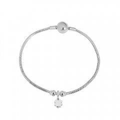 Stainless steel jewelry charms bracelet for women