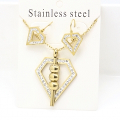 Stainless steel jewelry Earrings and necklaces set Wholesale