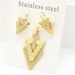 Stainless steel jewelry Earrings and necklaces set Wholesale