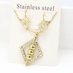 Stainless steel jewelry Earrings and necklaces set Wholesale