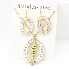 Stainless steel jewelry Earrings and necklaces set Wholesale