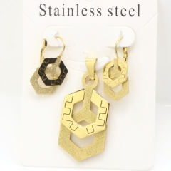Stainless steel jewelry Earrings and necklaces set Wholesale