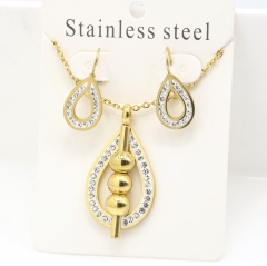 Stainless steel jewelry Earrings and necklaces set Wholesale