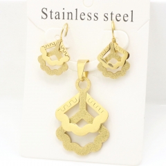 Stainless steel jewelry Earrings and necklaces set Wholesale
