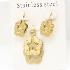 Stainless steel jewelry Earrings and necklaces set Wholesale