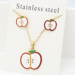 Stainless steel jewelry Earrings and necklaces set Wholesale