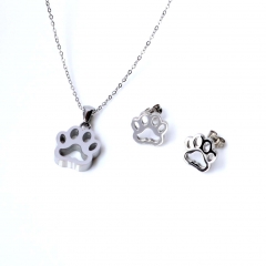 Stainless steel jewelry Earrings and necklaces set Wholesale