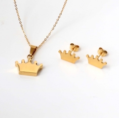 Stainless steel jewelry Earrings and necklaces set Wholesale