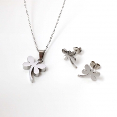 Stainless steel jewelry Earrings and necklaces set Wholesale