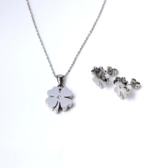 Stainless steel jewelry Earrings and necklaces set Wholesale