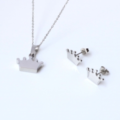 Stainless steel jewelry Earrings and necklaces set Wholesale