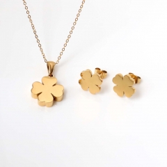 Stainless steel jewelry Earrings and necklaces set Wholesale