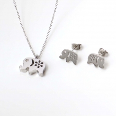 Stainless steel jewelry Earrings and necklaces set Wholesale