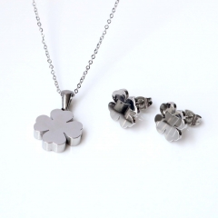 Stainless steel jewelry Earrings and necklaces set Wholesale
