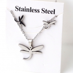 Stainless steel jewelry Earrings and necklaces set Wholesale