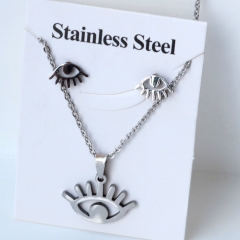Stainless steel jewelry Earrings and necklaces set Wholesale