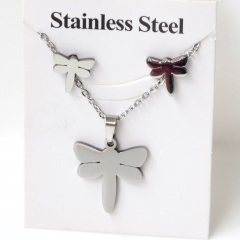 Stainless steel jewelry Earrings and necklaces set Wholesale