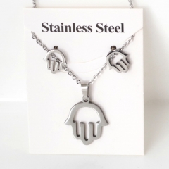 Stainless steel jewelry Earrings and necklaces set Wholesale
