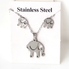 Stainless steel jewelry Earrings and necklaces set Wholesale