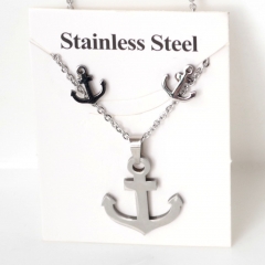 Stainless steel jewelry Earrings and necklaces set Wholesale