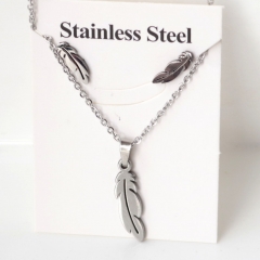 Stainless steel jewelry Earrings and necklaces set Wholesale