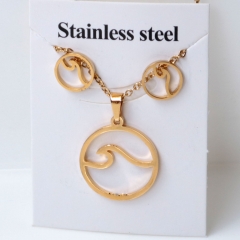 Stainless steel jewelry Earrings and necklaces set Wholesale