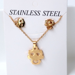 Stainless steel jewelry Earrings and necklaces set Wholesale