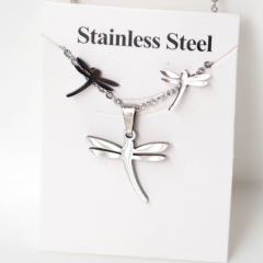Stainless steel jewelry Earrings and necklaces set Wholesale