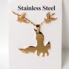 Stainless steel jewelry Earrings and necklaces set Wholesale
