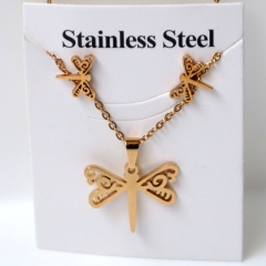 Stainless steel jewelry Earrings and necklaces set Wholesale