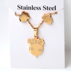 Stainless steel jewelry Earrings and necklaces set Wholesale