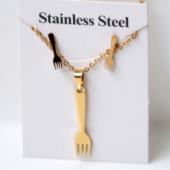 Stainless steel jewelry Earrings and necklaces set Wholesale