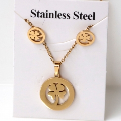 Stainless steel jewelry Earrings and necklaces set Wholesale