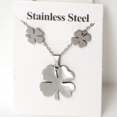 Stainless steel jewelry Earrings and necklaces set Wholesale