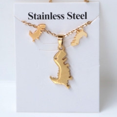 Stainless steel jewelry Earrings and necklaces set Wholesale