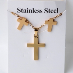 Stainless steel jewelry Earrings and necklaces set Wholesale