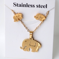 Stainless steel jewelry Earrings and necklaces set Wholesale