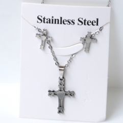 Stainless steel jewelry Earrings and necklaces set Wholesale