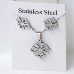 Stainless steel jewelry Earrings and necklaces set Wholesale