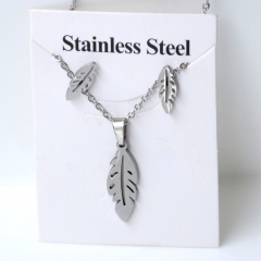 Stainless steel jewelry Earrings and necklaces set Wholesale