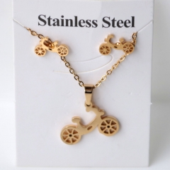 Stainless steel jewelry Earrings and necklaces set Wholesale