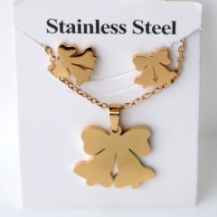Stainless steel jewelry Earrings and necklaces set Wholesale