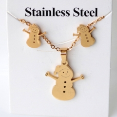 Stainless steel jewelry Earrings and necklaces set Wholesale