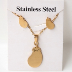Stainless steel jewelry Earrings and necklaces set Wholesale