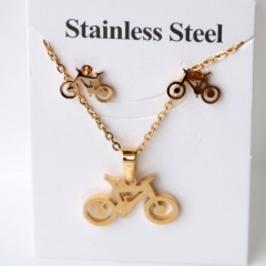 Stainless steel jewelry Earrings and necklaces set Wholesale